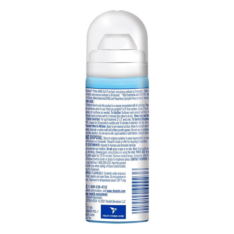 Lysol رذاذ مطهر للسفر، رائحة الكتان المنعش، حجم السفر - 1.5 أونصة (عبوة من 4) - Image 4
